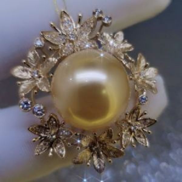 繁花似锦珍珠大吊坠