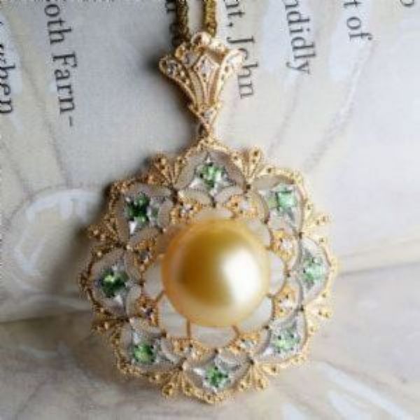 18K��ʯ��ɫŷ�޹�͢�ŵ仨�Ƶ�׹